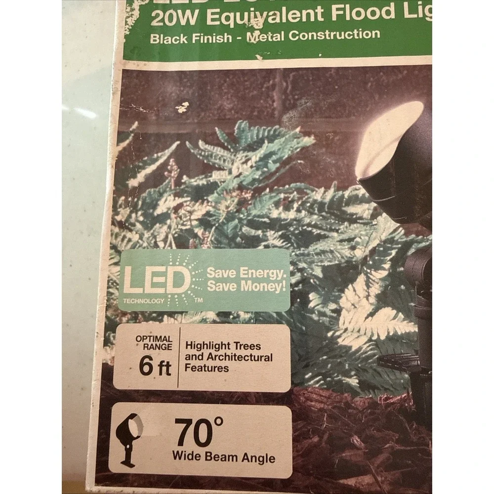 Hampton Bay LED Low Voltage Flood Light 20W Equivalent Black Landscape
